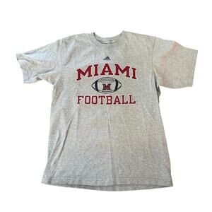 Men's Adidas Miami Redhawks Football Short Sleeve T-Shirt M